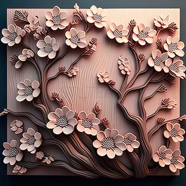 3D model st cherry blossoms (STL)